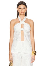 Cult Gaia Lainie Top in Off White, view 1, click to view large image.