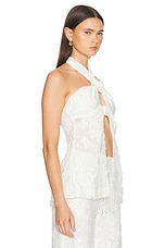 Cult Gaia Lainie Top in Off White, view 2, click to view large image.