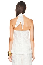 Cult Gaia Lainie Top in Off White, view 3, click to view large image.