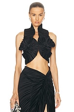 Cult Gaia Adilia Top in Black, view 1, click to view large image.