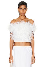 Cult Gaia Sosha Top in Off White, view 1, click to view large image.
