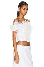 Cult Gaia Sosha Top in Off White, view 2, click to view large image.