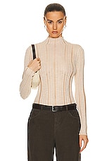 Cult Gaia Skivy Knit Top in Mushroom, view 1, click to view large image.