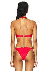 Cult Gaia Brenner Bikini Top in Lollipop, view 3, click to view large image.