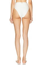 Cult Gaia Pisa Bikini Bottom in Off White, view 3, click to view large image.