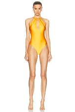 Cult Gaia Lula One Piece Swimsuit in Marmalade, view 1, click to view large image.