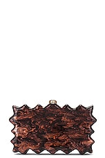 Cult Gaia Paloma Clutch in Bronze, view 3, click to view large image.