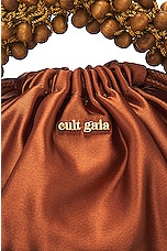Cult Gaia Cora Mini Top Handle Bag in Chestnut, view 7, click to view large image.