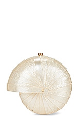 Cult Gaia Sirena Clutch in Ivory, view 1, click to view large image.