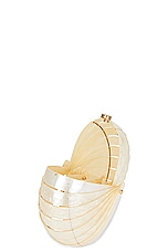 Cult Gaia Sirena Clutch in Ivory, view 5, click to view large image.