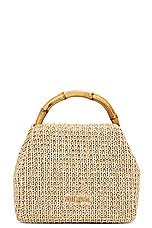 Cult Gaia Solene Mini Crossbody Bag in Natural, view 3, click to view large image.