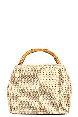 Cult Gaia Solene Mini Crossbody Bag in Natural, view 4, click to view large image.