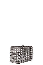 Cult Gaia Rina Clutch in Shiny Silver, view 4, click to view large image.