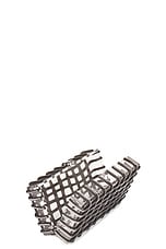 Cult Gaia Rina Clutch in Shiny Silver, view 5, click to view large image.