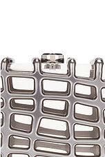 Cult Gaia Rina Clutch in Shiny Silver, view 7, click to view large image.