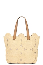 Cult Gaia Brynn Tote Bag in Natural, view 3, click to view large image.