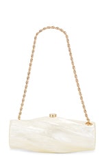 Cult Gaia Juliet Shoulder Bag in Ivory, view 3, click to view large image.