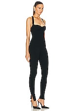 GALVAN Diana Jumpsuit in Black, view 2, click to view large image.