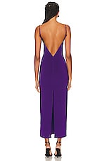 GALVAN Bella Dress in Purple, view 3, click to view large image.