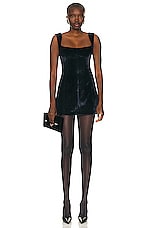 GALVAN Spire Mini Dress in Midnight, view 1, click to view large image.