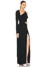 GALVAN Alicja Dress in Black, view 2, click to view large image.
