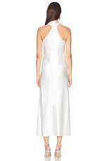 GALVAN Cropped Pandora Dress in Off White, view 3, click to view large image.