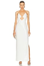 GALVAN Kite Dress in Off White, view 1, click to view large image.
