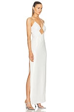 GALVAN Kite Dress in Off White, view 3, click to view large image.