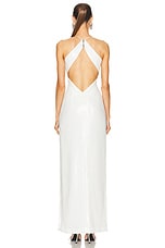 GALVAN Kite Dress in Off White, view 4, click to view large image.