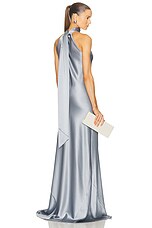 polka dot dress light blue The Tipton Maxi Dress