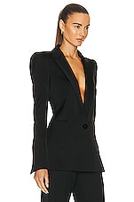 GALVAN Sculpted Blazer in Black, view 2, click to view large image.
