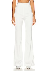 GALVAN Sculpted Bridal Trouser in Off White, view 1, click to view large image.