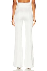 GALVAN Sculpted Bridal Trouser in Off White, view 3, click to view large image.
