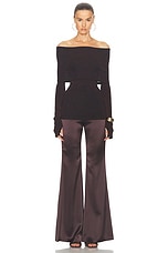 GALVAN Atruvia Trouser in Chocolate, view 5, click to view large image.