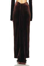 GALVAN Van Opstal Skirt in Chocolate, view 5, click to view large image.