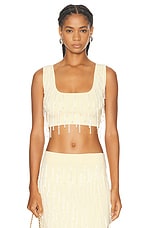 GALVAN Depois Bralette Top in Camomile, view 1, click to view large image.