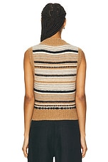 Ganni Sweater Vest in Tiger's Eye, view 4, click to view large image.