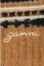Ganni Sweater Vest in Tiger's Eye, view 6, click to view large image.