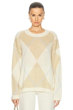 Ganni Crewneck Sweater in Multicolor, view 1, click to view large image.