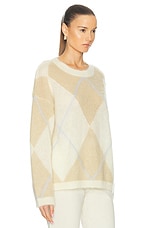 Ganni Crewneck Sweater in Multicolor, view 2, click to view large image.