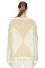 Ganni Crewneck Sweater in Multicolor, view 4, click to view large image.