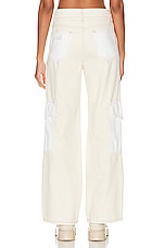 Ganni Wide Leg in Egret, view 3, click to view large image.