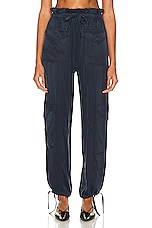 Ganni High Waisted Pant in Sky Captain, view 1, click to view large image.