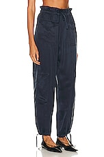 Ganni High Waisted Pant in Sky Captain, view 2, click to view large image.