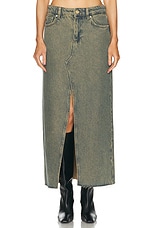 Ganni Maxi Skirt in Shitake, view 1, click to view large image.