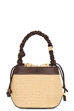 Ganni Bou Bucket Bag in Nature, view 3, click to view large image.
