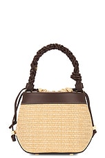 Ganni Bou Bucket Bag in Nature, view 4, click to view large image.