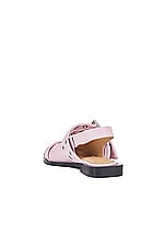 Ganni Buckle Ballerina Flat in Chalk Pink, view 3, click to view large image.