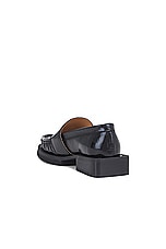 Ganni Buckle Loafer Naplack in Black, view 3, click to view large image.