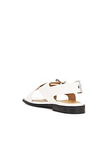 Ganni Buckle Cross Strap Sandal in Egret, view 3, click to view large image.